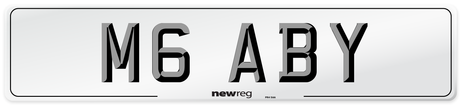M6 ABY Number Plate from New Reg